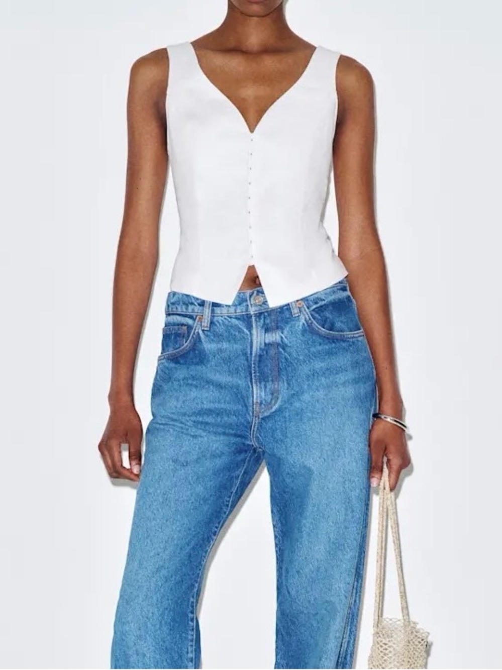 NWT Reformation Indie Linen Top in White